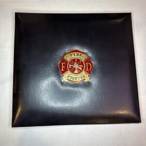 FIREFIGHTER Bonded Leather 12x12in SCRAPBOOK ALBUM  K & Company Picture Book